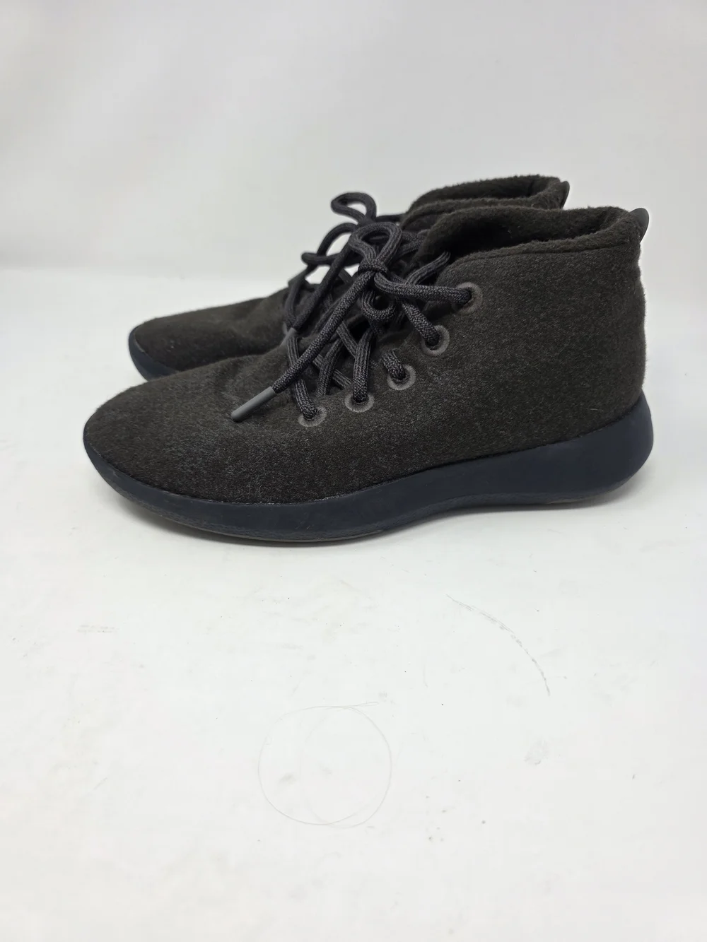 Allbirds Womens Wool Runner-Up Mizzle Charcoal Gray High Top Sneakers Size 9
